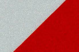 LAMINA REFLECTANTE V2 BLANCA/ROJA 141mmX50M