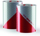 LAMINA REFLECTANTE V2 BLANCA/ROJA 141mmX50M