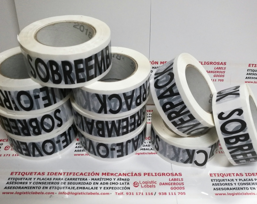 PRECINTO ADHESIVO SOBREEMBALAJE/OVERPACK  50X132 