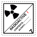 CLASE 7 RADIOACTIVE 250x250mm