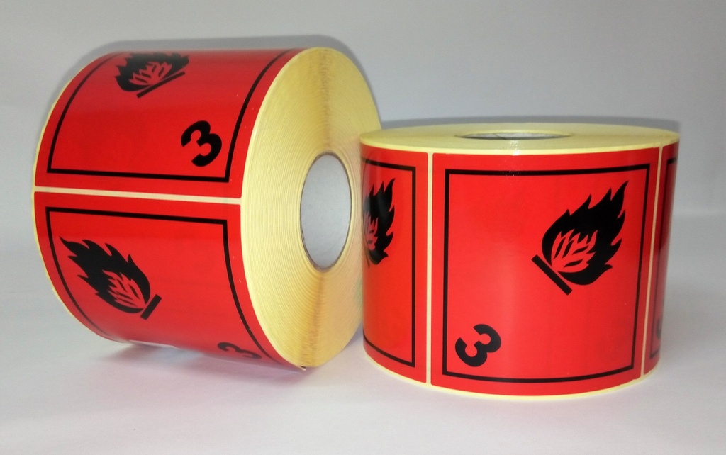 CLASE 3 INFLAM. POLIPROPILENO 100X100 MM 