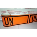 PANEL NARANJA 300X120 MM UN+NUM