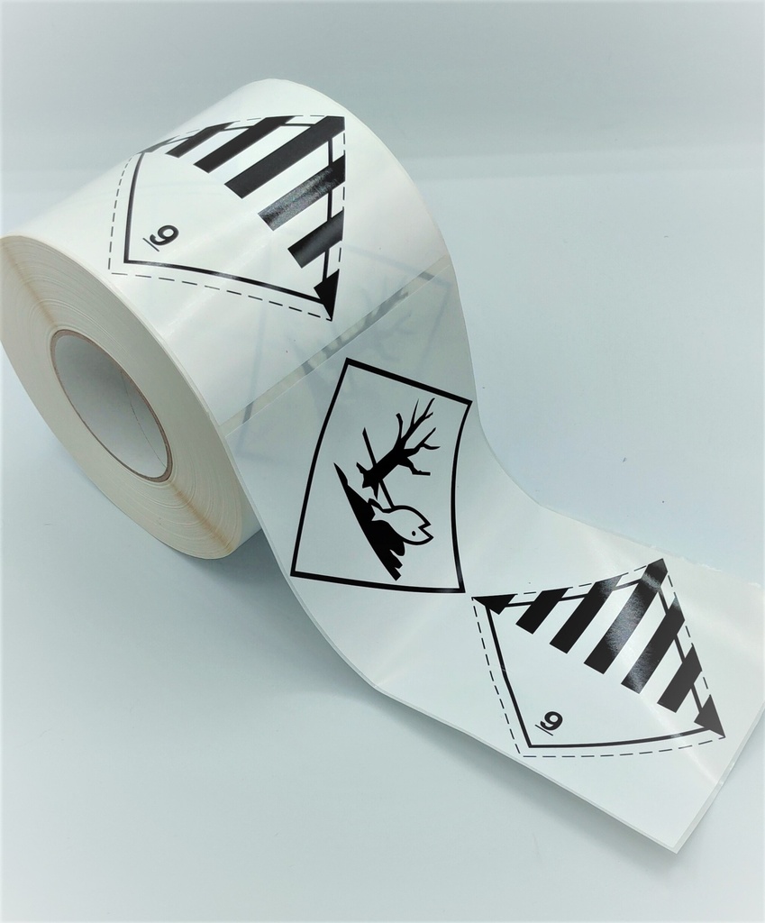 ETIQUETA COMBINADA ADR CLASE 9 + MEDIOAMBIENTE - 145x300 mm