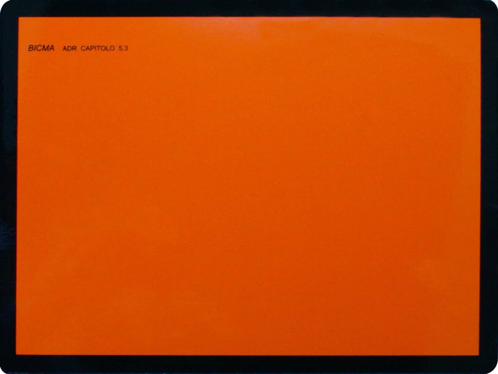 PANEL NARANJA METALICO RÍGIDO 400X300 MM REFLECTANTE HOMOLOGADO