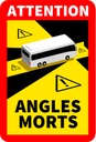 ETIQUETA "ATTENTION ANGLES MORTS" AUTOBUSES - ÁNGULOS MUERTOS