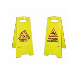 [RD30064] PANEL AMARILLO SOPORTE + ETIQUETAS GRADO ( 2 lados)  620 mm Altura