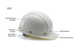 [Casco Alta Temperatura] Casco de protección 3772 Alta Temperatura (> 150 ºC)