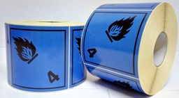 CLASE 4.3 REACCIÓN AGUA/ INFLAM 100x100mm 