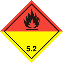 [5.2 250X250] CLASE 5.2 PERÓXIDOS ORGÁNICOS 250x250mm
