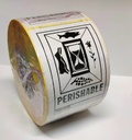 ETIQUETA PERECEDEROS PERISHABLE