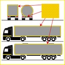 CINTA REFLECTANTE Fraccionada LONA 50MMx50 m AMARILLA