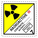 CLASE 7 RADIOACTIVE 250x250mm