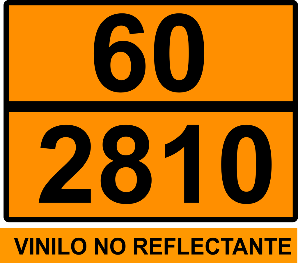 PANEL NARANJA 400X300 NO REFLECTANTE TEXTO: 60 / 2810