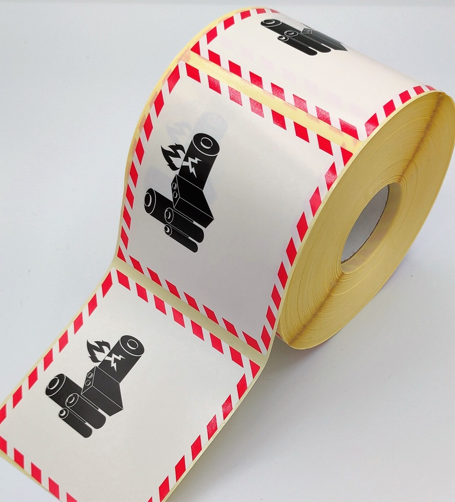 BATERIA DE LITIO - IATA/ ADR 100X100 mm  PERSONALIZADA