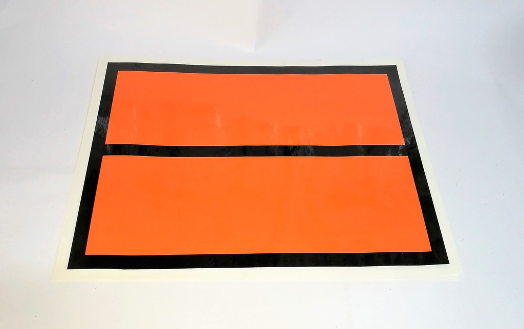PANEL NARANJA 400X300 NO REFLECTANTE (SIN TEXTO) Pack 10 Uds (copia)