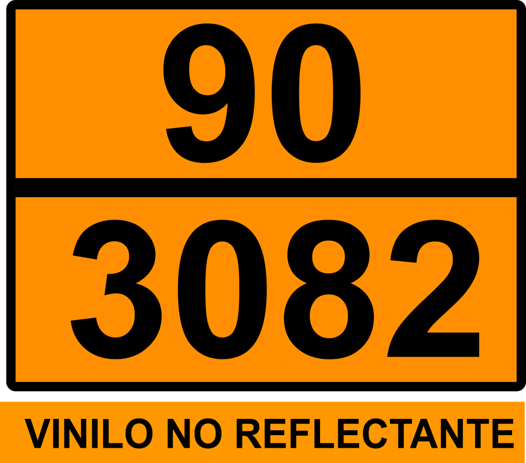 PANEL NARANJA 400X300 NO REFLECTANTE TEXTO: 90/ 3082 - BOBINA