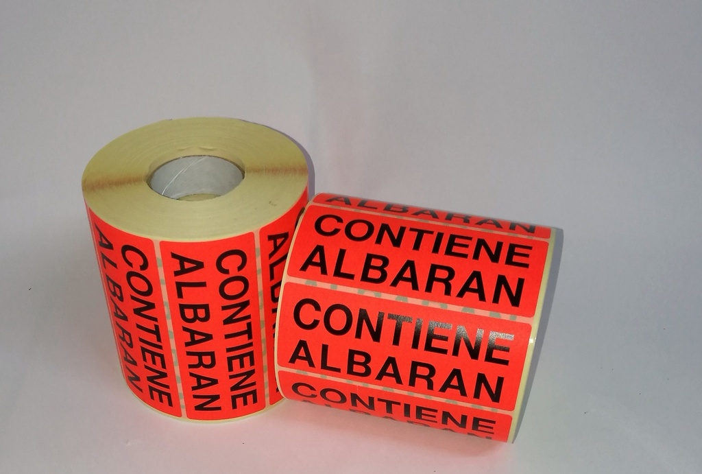 ETIQUETA CONTIENE ALBARÁN - ROLLO 1000 UDS