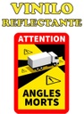 ETIQUETA "ATTENTION ANGLES MORTS" CAMIONES - ÁNGULOS MUERTOS (copia)