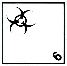 CLASE 6.2 MATERIAS INFECCIONAS 100x100mm - BOBINA