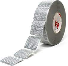 [70762] CINTA REFLECTANTE Fraccionada LONA 50MMx50 m BLANCO