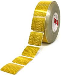 [70761] CINTA REFLECTANTE Fraccionada LONA 50MMx50 m AMARILLA