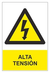 [RD36622] SEÑAL ADHESIVA PELIGRO ALTA TENSIÓN 100X150 mm
